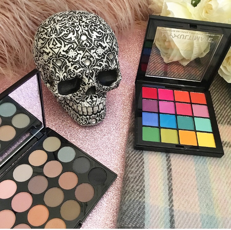 Makeup Revolution Flawless Mattes Palette & NYX Ultimate Brights Palette
